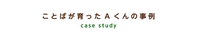 ことばが育ったAくんの事例